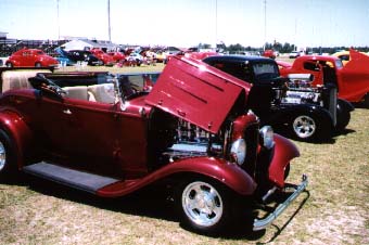 <couple of 1932 ford hotrods>