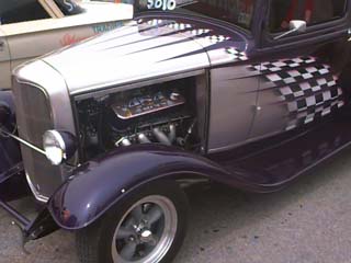 <1932 ford with fancy paint>
