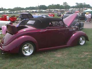 <1937 Ford convertible chopped top hotrod street machine>