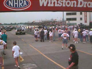 <drag race Indianapolis Raceway NHRA>