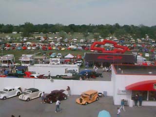 <crowd shot Indy Nationals street rod meet>